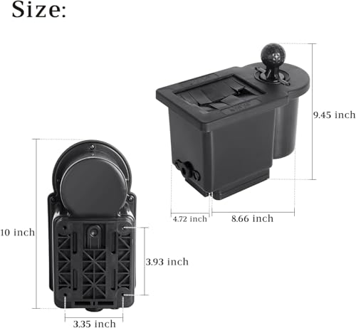 10L0L Golf Cart Ball Washer, Golf Club Head Cleaner for Yamaha, EZGO, Club Car, Star EV-Universal & Detachable