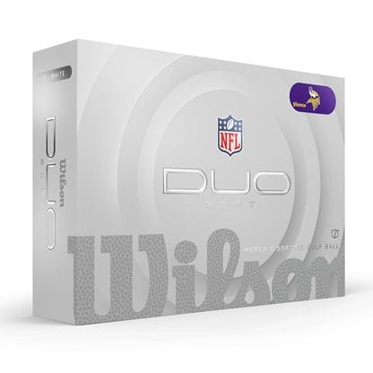 WILSON 2025 Duo Soft NFL Golf Ball - 12 Balls, White, Atlanta Falcons - color: Minnesota Vikings