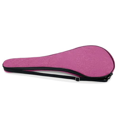 Tennis Bag Lightweight and Padded Tennis Rackets Cover with Adjustable Shoulder Strap - color: pink, size: 27.5"x11.4"