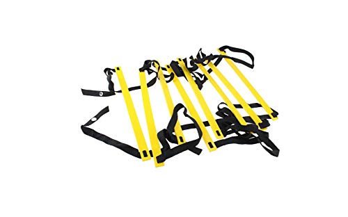 txmachine® Agility Ladders Speed Ladder Training Ladder for Soccer, Speed, Football Fitness Feet Training with Carry Bag - color: blue, size: 16.4ft/10 rungs