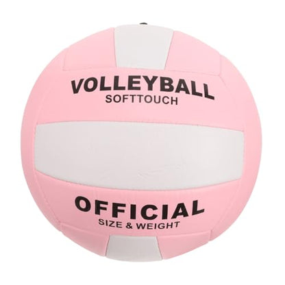Soft Volleyball Indoor Training Ball Stitched Explosion-Proof Soft Touch Practice Volleyball for Adult Sports and School Exam Use