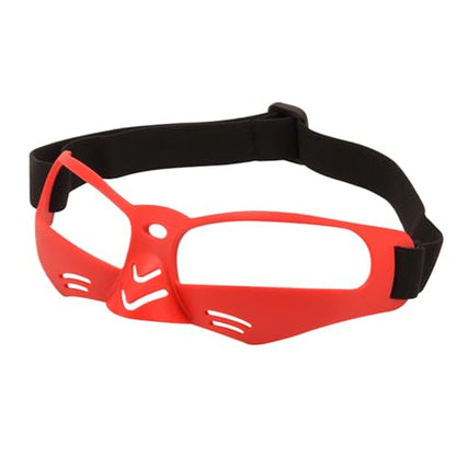 LESSO Basketball Dribbling Goggles Protective Sports Training Glasses for Adults Basketball Players - color: Red