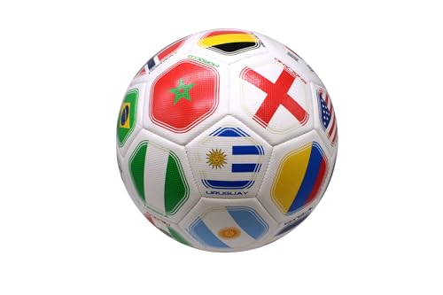 2026 World Flag Country World Flag Training Outdoor Soccer Ball – Size 5 – A Grade Durable