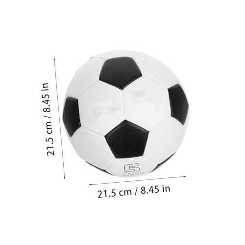 Holibanna Size 5 Soccer Ball Training Football Pu Machine-Stitched Wear-Resistant Soccer Ball and Adults Outdoor Practice Match Use
