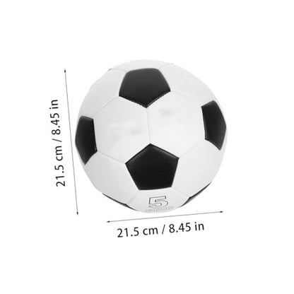 Holibanna Size 5 Soccer Ball Training Football Pu Machine-Stitched Wear-Resistant Soccer Ball and Adults Outdoor Practice Match Use