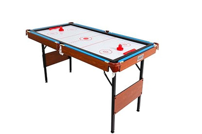 RACK Crux 55-inch Folding Billiard/Pool Table – Portable, Space-Saving Foldable Design - style: Blue 3-in-1 Multi Game