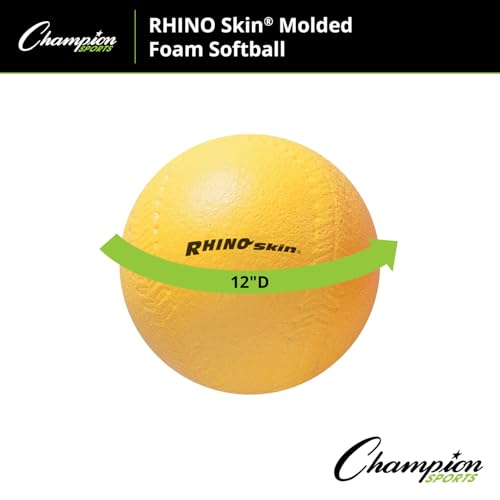 Champion Sports Coated High Density Foam Softball