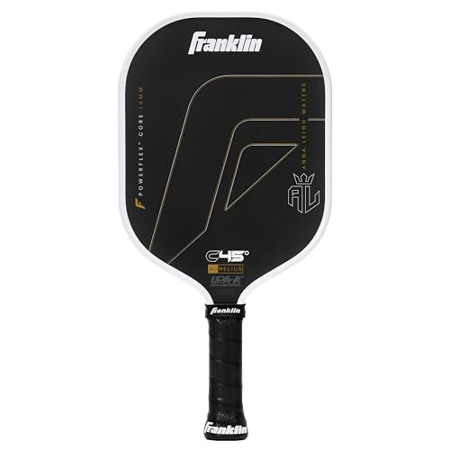 Franklin Sports PRO Pickleball Paddles – C45 Carbon Fiber Series - Official USAP + UPA Approved – Pro Player Design - color: ALW Aurelius | White, size: 14 mm