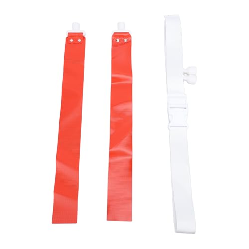 Flag Football Belts, 2 Flags per Belt with Adjustable Buckle Design for Kids Adults, Football Training Accessories for Outdoor Sports Games (Red)