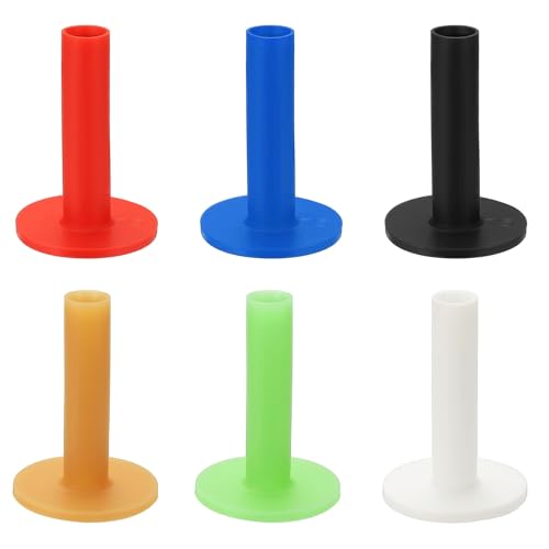 Rubber Golf Practice Tee, Rubber Driving Tee-Fitting for (Indoor/Outdoor/Golf Hitting Mats/Courses/Backyards/Lawns) - color: 6 Colors, size: 3 Inch
