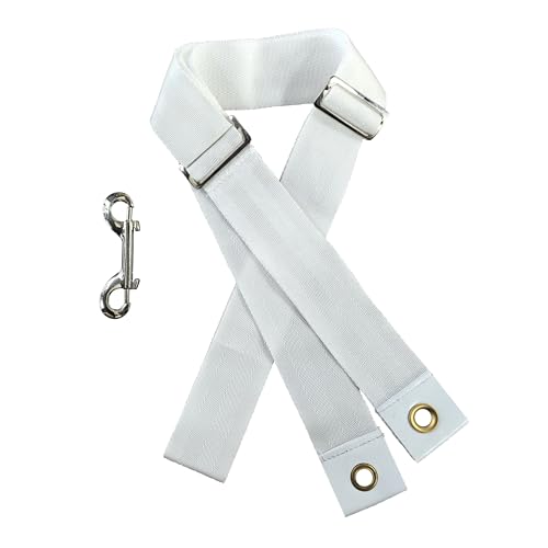 Heavy-Duty Tennis Net Center Strap with Adjustable Buckle & Rust-Proof Hook | Center Strap for Secure Net Tension and Height Stability on Tennis Courts