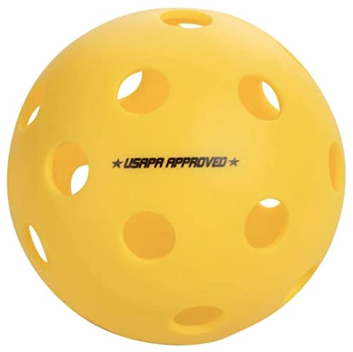 Onix Indoor Pickleball Balls | The Balls Offer Superior Balance and a consistent Feel. 6 Pack – Yellow