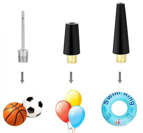 Air Pump Adaptor Kit with Presta Valve Adaptor Convert Presta to Schrader Adapter, Presta Valve Extension Adaptor Hose, Ball Pump Inflation Needles, Balloons Yoga Ball Swimming ring Inflatable nozzles