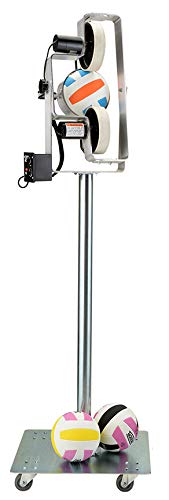 Volleyball Tutor - Silver PRO Model Volleyball Machine. Topspin/Underspin. 75 MPH. High Release Point. Made in USA.