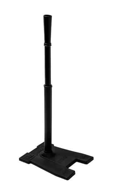 Power Batting Tee - Fully Adjustable Stem for Baseball and Softball Players, Black