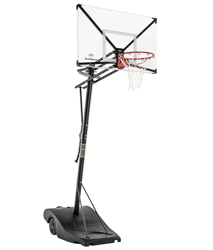 Silverback NXT Portable Adjustable 10ft Outdoor Basketball Hoop - 50" and 54" Basketball Goal Backboard Available - Assembles in 90 Minutes