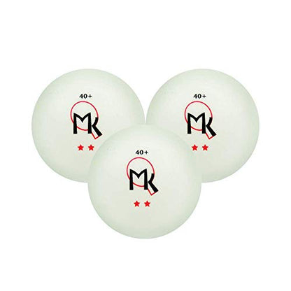 Vortex Table Tennis Racket 4-Player Set, Pips-Out With Sponge, Red & Black Rubber Surface, 1.5mm Sponge Layer, Flared Handle, Includes Three 2-Star Balls