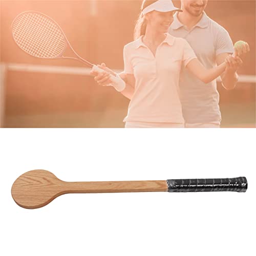 Estink Tennis Sweet Pointer, Red Oak Tennis Pointer Spoon Wood Sweet Pointer Trainer Racket Swing Practice Training Aid with Storage Bag for Sports Accurate Swing Practice