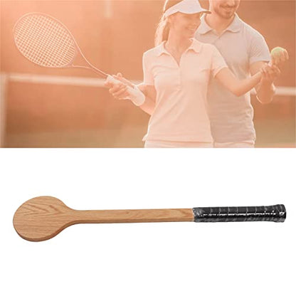 Estink Tennis Sweet Pointer, Red Oak Tennis Pointer Spoon Wood Sweet Pointer Trainer Racket Swing Practice Training Aid with Storage Bag for Sports Accurate Swing Practice
