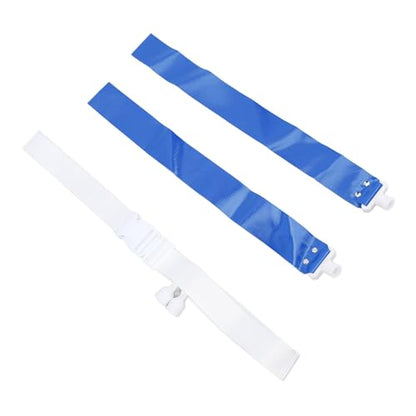 Flag Football Belts, 2 Flags per Belt with Adjustable Buckle Design for Kids Adults, Football Training Accessories for Outdoor Sports Games (Blue)