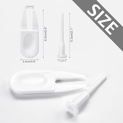 Quacc 6 PCS Yoga Ball Replacement Plugs and Plug Puller Kit, Pilates Ball Air Stopper Large Yoga Ball Air Plug Valve Nozzles Pin Exercise Ball Plug Removal Devices