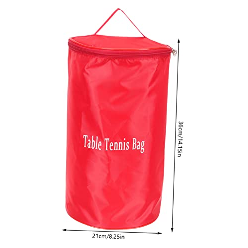 Abaodam Portable Pingpong Ball Holder Bag Zipper Sports Ball Organizer for Table Tennis Lightweight and Convenient Carrying for Training and Games