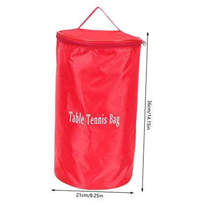 Abaodam Portable Pingpong Ball Holder Bag Zipper Sports Ball Organizer for Table Tennis Lightweight and Convenient Carrying for Training and Games