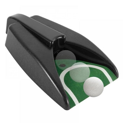 Golf Automatic Putting Cup, Golf Putting Mat, Ball Return Device with Green Slope Mat Sensor Hole Practice Training Aid
