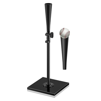Baseball Batting Tee-(24" – 37") Premium Portable Batting Tee with Removable Rubber Top, Heavy-Duty Base & Height Adjustable for Baseball, Softball & T-Ball, Suitable for All Ages