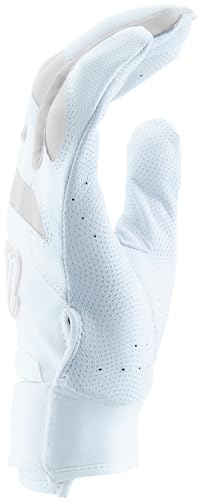Marucci MARUCCI Signature Youth Batting Glove V4 - color: WHITE/WHITE, size: Youth Large