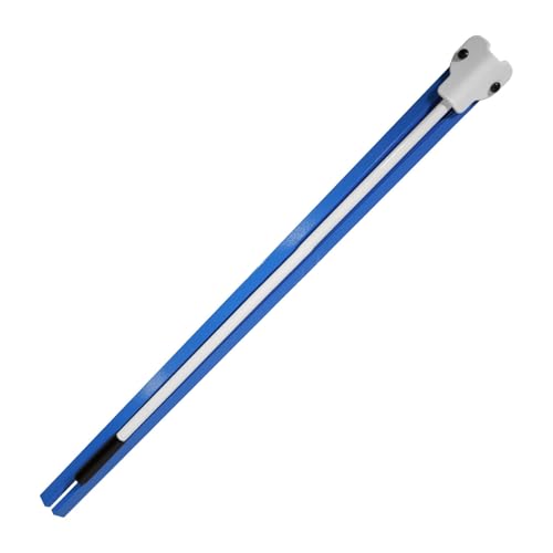 Colaxi Football Kicking Tee Rugby Practice Stand Adjustable Soccer Launcher Any Size Ball Field Goal Football Holder for Kids Adults - color: Blue White