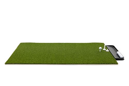 Dura-Pro Premium Turf Indoor/Outdoor Golf Mat. Bonus Tray + 3 Tees - style: Residential 4'x 5'-19MM Thickness