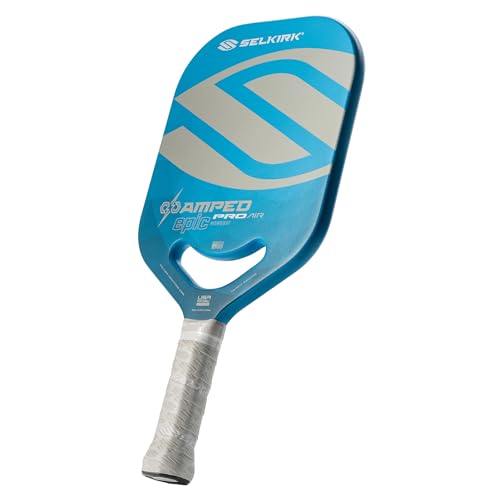 Selkirk Sport Amped Pro Air Pickleball Paddle | Explosive Speed & Power Fiberglass Pickleball Paddles | 16mm X5+ Core | | Assembled in USA - color: Blue | Midweight, size: Epic (All-Around)