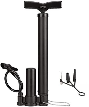 Portable Bike Pump - 160PSI High Pressure Bicycle Tire Pump for Presta & Schrader Valves - Hand Air Pump for Mountain/Road Bikes, Basketballs, Inflatables - Mini Bike Pump with Needle Included