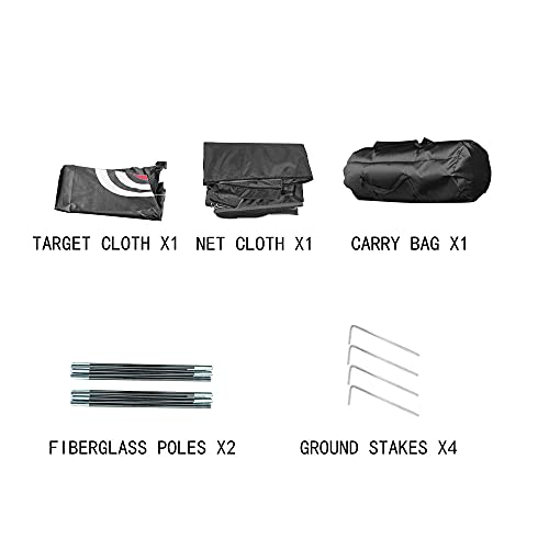 Black Golf Nets for Backyard Golf Practice Net Golf Hitting Net Training Aids with Target Cloth and Carrying Bag