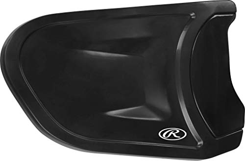 Rawlings | R-EXT COOLFLO Batting Helmet Face Guard | Fits All COOLFLO (RCFH) Helmet Models | LHB & RHB Options | Multiple Colors - color: Black