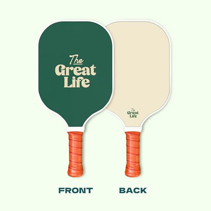 Pickleball Paddle Premium Set | 2 Carbon Fiber Paddles & 4 Balls | Sport Bag & Paddle Cover Included | Beginner Friendly | 6in. Handle | Honeycomb Core | Lightweight | Retro & Stylish