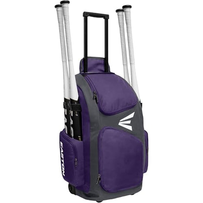 Easton | TRAVELER STAND-UP Wheeled Equipment Bag | Baseball & Softball | Multiple Colors - color: Purple
