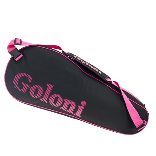 Goloni | 3 Racquet Tennis Bag, for Professional or Beginner Tennis Players, Rackets Cover Bag with Protective Pad & Lightweight | Unisex Design for Men, Women, Youth and Adults - color: pink