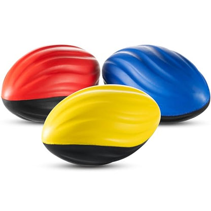 Bedwina 5" Mini Foam Football - Small Toy Footballs for Indoor and Outdoor Play, Spiral Foam Sports Birthday Football Party Favors for Kids - style: 30-Pcs
