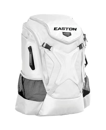 Easton | Ghost NX Backpack Equipment Bag | Adult | Fastpitch Softball | Team Logo Panel | Multiple Colors - color: White