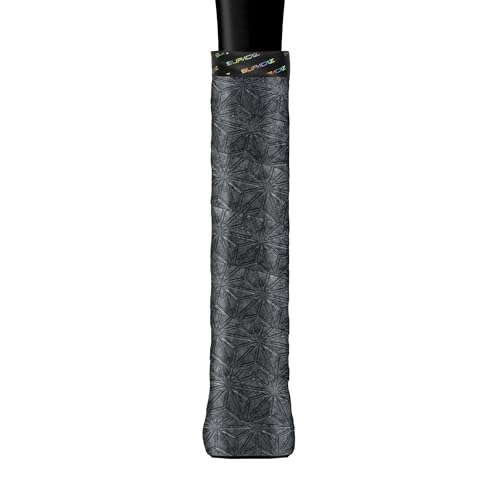 Supacaz SupaSuave Black Tennis Overgrip - Racket Dry Overwrap - Racquet Grip Tape - Over Grip Wrap - 3pk