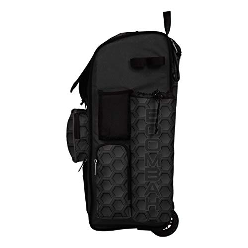 Boombah Rolling Superpack 2.0 3DHC Baseball/Softball Gear Bag - 23-1/2" x 13-1/2" x 9-1/2" - Multiple Colors - Telescopic Handle and Holds 4 Bats - Wheeled Version - color: Black
