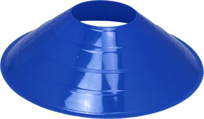 BlueDot Trading High Visibility Disc Cones for Sports, Agility Training, Soccer, Football, Field Cone Markers for Adults or Kids, Blue, Quantity 12-Pack
