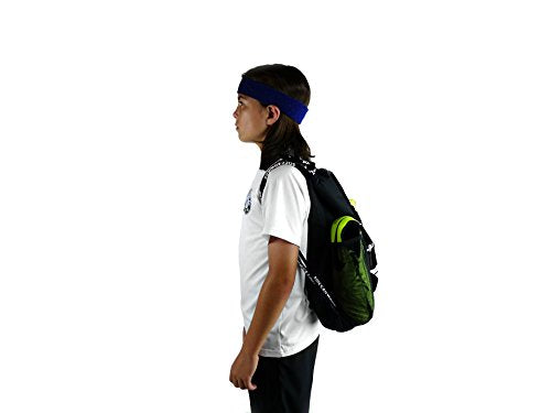 Soccerware Soccer Bag Backpack - Youth & Kids, Organize Sports Gym Equipment - Boys Girls - color: Black