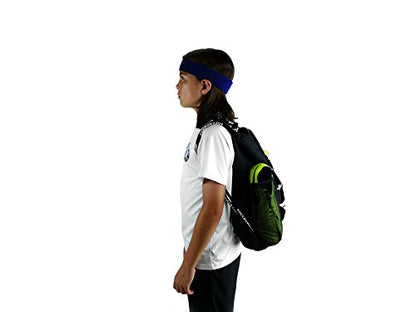 Soccerware Soccer Bag Backpack - Youth & Kids, Organize Sports Gym Equipment - Boys Girls - color: Black