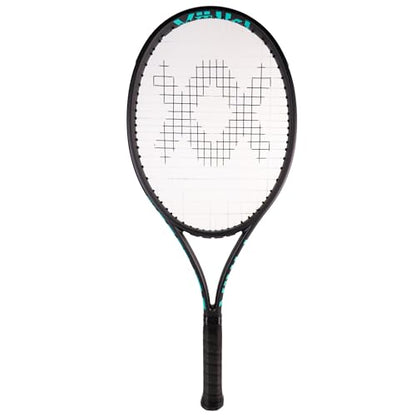 VOLKL Team Speed Black/Turquoise | Tennis Racquet | Featuring Vibration Control Handle System | 265g or 9.4oz | Grip Sizes: 0-5 - size: 4 1/4
