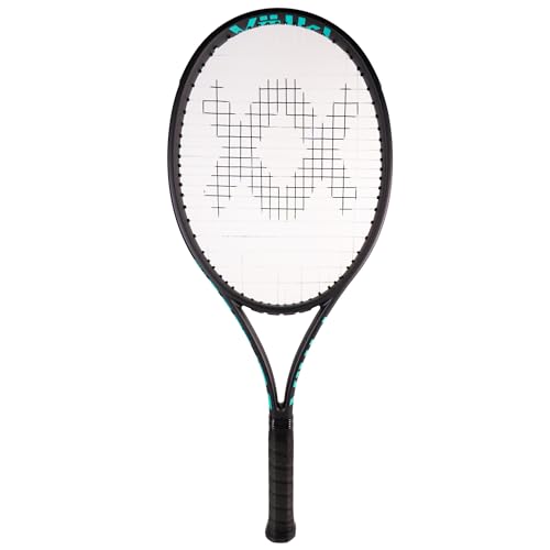 VOLKL Team Speed Black/Turquoise | Tennis Racquet | Featuring Vibration Control Handle System | 265g or 9.4oz | Grip Sizes: 0-5 - size: 4 1/4