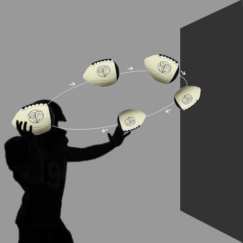 Pass and Catch Absorbing Light Glow in The Dark Pass Back Football Training Practice Equipment for Youth Ball Handling Shooting Skill Improving Supplies
