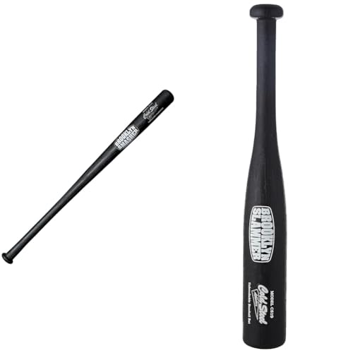 Cold Steel Brooklyn Smasher, Black, 34 Inch & Brooklyn Series Unbreakable Baseball Bat - Made of High-Impact Polypropylene, Brooklyn Slammer (19"), One Size (92BSW)